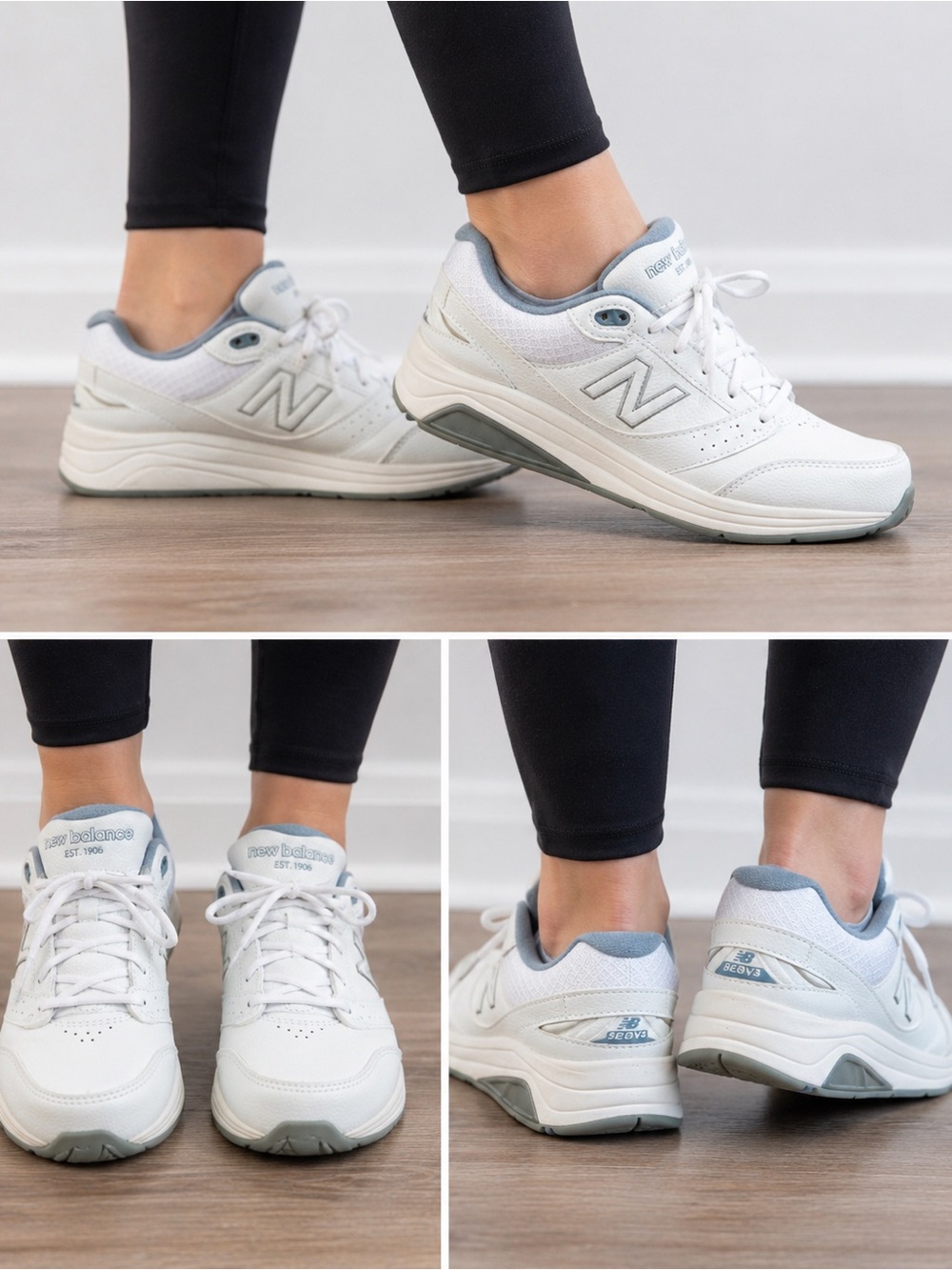 New Balance 928 V3 Walking Shoes White Blue Women’s Size 6.5 WW928WB3